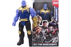 Hilloly Titan Hero Figurine de Collection Thanos de 30 cm Modèle Statue Jouets Desktop Ornements