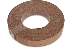 WoodPress® 15mm Real Mahogany Wood Iron-On Edging – 7.5m Roll – Pre-Glued Wood Veneer Tape for Easy DIY Application – Will Cover The Edge of a Standard MDF Panel