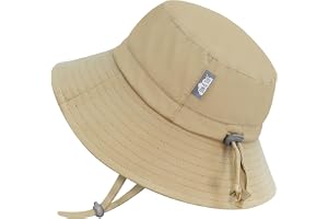 JAN & JUL Baby Toddler Kids Breathable Cotton Bucket Sun-Hat 50 UPF, Adjustable for Growth, Stay-on, Unisex