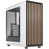 Fractal Design North Chalk White TG Clear | İki adet 140 mm fan &ouml;nceden y&uuml;klenmiş, USB-C, 355 mm'ye kadar grafik kartı, m&uuml;kem