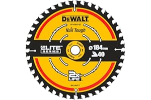 DEWALT Lama circolare ELITE 184 mm x 16 mm 40T, DT10303-QZ