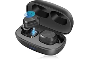 EISREHO Auriculares Bluetooth Inalámbrico, Auriculares Bluetooth 5.3 con 4 HD Micro HiFi Estéreo 30H Deportivos In Ear Auriculares, Cascos Inalambricos para Android iOS Xiaomi (S6)