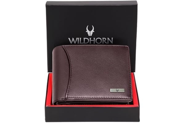 WildHorn Rfid Protected Leather Wallet For Men, Brown