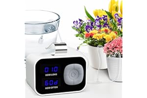 Kollea Zuverlässiges automatisches Bewässerungssystem, automatisches Tropfbewässerungsset mit programmierbarem 60-Tage-Timer, LED-Anzeige und USB-Stromversorgung, Bewässerungssystem für Topfpflanzen