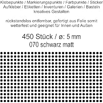 21 Stück Aufkleber-Punkte Haselnussbraun Matt – 30 Mm Durchmesser, Wetterfest, Selbstklebend
