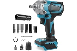 JUDANNA 700N.m Akku Schlagschrauber für Makita 18V BL1830, BL1830B, BL1840, BL1840B, BL1850, BL1850B, BL1860B, Akku Drehschlagschrauber 1/2 zoll Bürstenloser Schlagschrauber (ohne Akku/ohne Ladegerät)