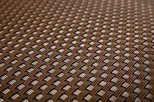 Sellon24 PE-Rattan Balkonverkleidung Balkonbespannung Sichtschutz Windschutz Matte für Balkon Terrasse Garten (17,99€/m2) (RD01 Braun, 110)