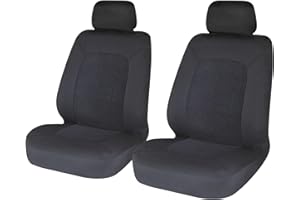 UKB4C Modern Black Front Set Car Seat Covers for Vauxhall Corsa Hatch All Models