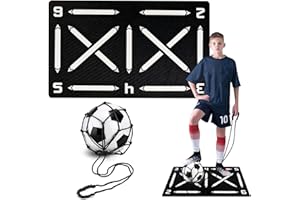Bettinay 60 * 90 cm Football Training Mat, Kids Adults Soccer Dribble Skills Practice Mat, Ball Mastery Mat For All Levels Non-Slip Silent