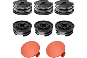 Viilich 6 bobinas de hilo compatibles con cortabordes Bosch AdvancedGrassCut 36 ART 30-36 LI ART 24 ART 24 ART 24 ART 27 ART 27 + ART 30 ART 30+, bobina de hilo de repuesto para F016800351 (6 bobinas