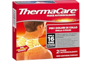 ThermaCare Fasce Autoriscaldanti a Calore Terapeutico per Dolori di Collo, Spalla, Polso, 8 Ore Calore Costante, 2 Fasce Monouso