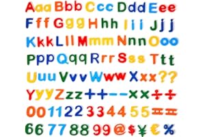 BIGTREE 115 PCS Magnetic Letters and Numbers for Children Magnetic Alphabet A-Z Uppercase & Lowercase Letters Math Symbols for Fridge Kids Preschool Learning Counting Spelling Toy