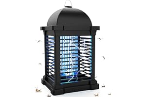 TMACTIME Lampada Antizanzare Elettrica, 20W 4300V UV Zanzariera Elettrica, Impermeabile IPX4, Non Tossico ed Ecologico per Giardino Interno Esterno