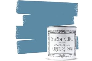 SHABBY CHIC FURNITURE PAINT Shabby Chic Chalk Based Furniture Paint 250ml (Cottage Blue)