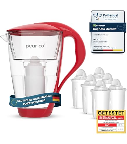 PearlCo Solid, borraccia con filtro dell'acqua, 0,7 litri (antracite), senza BPA, per scuola, sport, acqua, bambini, in viaggio