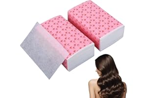 BFUZXY 200 Pièces Perm Papers Papier Permanent,Cheveux Curling Styling Paper,Papier Pointe Permanente Coiffure,Papier Perméable à Permanente Froides et Chaudes Professionnel,pour Salon à Domicile,11.5x6.5 cm