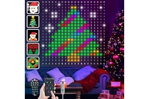 Ciskotu® Cortina de Luces, 86+ Modo RGBIC Inteligente Curtain Lights, DIY Modelo Dinámico con 400 LEDs, IP65 Impermeable Cortina Luces Led para Navidad (2 x 2M)
