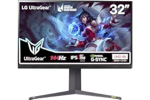 LG UltraGear™ 32GR93U-B Ecran PC Gaming 32" - dalle IPS résolution UHD 4K (3840x2160), 1ms GtG 144Hz, DisplayHDR™400, DCI-P3 95%, AMD FreeSync Premium, compatible NVIDIA G-Sync, HDMI 2.1