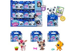 Littlest Pet Shop FULL SET OF 18 Pet Surprise Single Boxes Series 2| Each Pet Surprise Mystery Box Contains 1 LPS Mini Pet Toy 1 Accessory 1 Collector Card And 1 Virtual Code | Collectable Toys