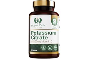 Royal Oak Health - Potassium Citrate with 50 mg Vitamin C - Potassium Supplements (180 Tablets)