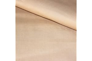 Pingianer Tissu 100 % coton uni uni pour enfant au mètre pour la couture, l’artisanat, marron clair, 100x160cm (9,99/m)