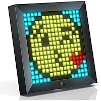 Divoom Pixoo Pixel Art Digitaler Bilderrahmen, Programmierbares 16*16 RGB LED Panel, Smart Clock mit Social Media…