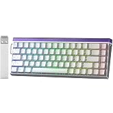 Aula Hero 68 He Magnetic Keyboard Rapid Trigger Black King Switch 8000Hz RGB Neon TKL Hot Swap Player Keyboard Patterned White
