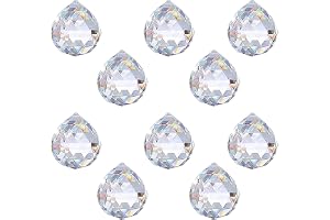 RNHDLY 10 stycken Solfångare Kristall 20 mm Kristallglaskula Prisma