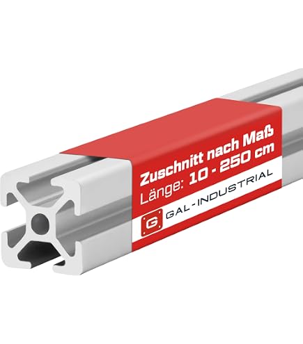40x40 Aluminium Profil Aluminiumprofil 20x40 I-Typ Nut 5 Silber - Systemprofil 1200mm Für Montage & Konstruktion Item Profil