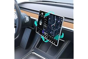 EYSENC Screen Swivel Mount for Tesla Model 3 2017-2023 and Tesla Model Y 2020-2023, 4 Direction Adjustment Center Console Screen Rotating Holder Aluminium Navigation Bracket