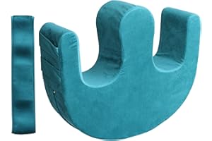 MissSoul Patient Turning Device with Fixing Strap for Bedridden Elderly Assistance Products Bed Rest Leg Pillow Patient Lift Aid Flannel Multifunctional Anti-Decubitus Nursing Products - Blue