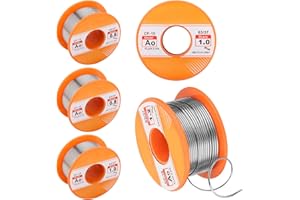 KILDOWS Lot de 4 Étain a Souder，Fil à souder，Fil de Soudure pour réparation de soudage(0.6/0.8/1/1.2mm)