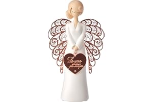 YOU ARE AN ANGEL You Are An AngeI Figurina Angelo, Ceramica, Bianco, 15.5 cm