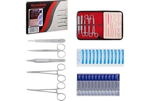 STYVECHALE Suturing Practice Kit for Medical Students Veterinarian nurse survival kit gift Silicone Suture Practice Pad for Realistic Surgical Training