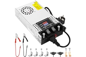 NUOWEIDE Einstellbare Netzteil DC 0-48V 12.5A 600W Schaltnetzteil Transformator 110V/ 220V AC auf DC 0-48Volt 12.5A Netzteil 600W mit LED Anzeige Deutliche Anzeige Geräts Ausgangsspannung und Stroms
