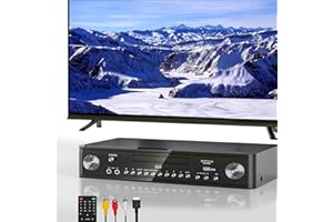 MAITE Ultra HDMI DVD Player 1080P with SD Card/USB 2.0 Port, Home DVD Player with Dual Microphone for Karaoke, All Region Free Disc Player for tv with HDMI & RCA Cable, Dolby Audio