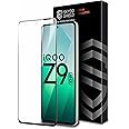Skyddshield Military-Grade Gorilla Tempered Glass Compatible with iQOO Z9 and Vivo T3 (6.67 Inch) With Installation Kit | Edge to Edge Coverage | Black