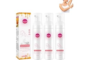ORGRUL Honig-Mousse-Haarentfernungsspray, Sanftes Bienenwachs-Haarentfernungsschaum, Enthaarungsmittel für Gesicht und Körper, Haarentfernungsspray für Männer und Frauen (100 ml, 3 Stück)