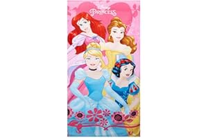 JERRY FABRICS Disney Princess Cinderella and Snow White Beach Bath Towel 70 x 140 cm, 100% Cotton
