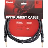 D'Addario "Custom Serisi" Gitar Kablosu | D&uuml;nya &Ccedil;apında En Sevilen Aksesuarlardan En Y&uuml;ksek Kalite | PW-G-10 | 3 Metre | 2 D&uuml;
