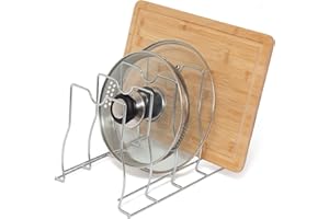 simplywire - Organizzatore per vassoi, padelle e coperchi - Grande - Acciaio cromato