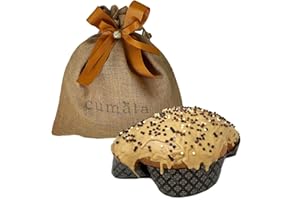 Cumala Colomba Artigianale con Cioccolato al Caramello Salato 1 kg. Metodo di Lavorazione con Lievito Madre, 3 Impasti e 72 Ore di Lievitazione. Senza Conservanti e Coloranti.
