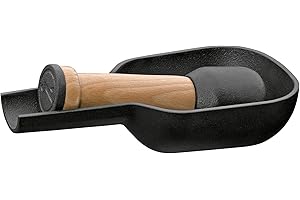 Zassenhaus M076097 Cast Iron Spice Mortar, Wood, Brown-Black