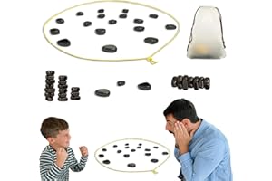 CNMTCCO Gioco di strategia magnetica: 20 pezzi magnetici con cordino e tasca di stoccaggio, gioco portatile per ragazzi e adulti, ideale per travel, ufficio, messa a fuoco e veleni