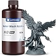 ANYCUBIC Upgraded Water Washable 3D Printer Resin, 405nm LCD UV-Curing Photopolymer Resin with High Precision and Low Shrinkage for 8K Capable LCD/DLP/SLA 3D Printing(HD Gray,1kg)