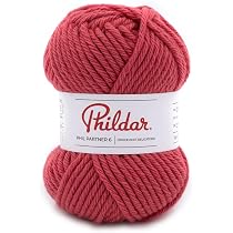 Lot De 9 Pelotes De Laine Phildar Partner 6 - Couleur Rose - Composition Acrylique/polyamide - Neuf