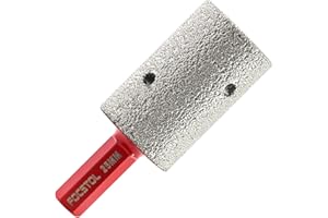 FOCSTOL Fresa de Diamante 25mm - Brocas Diamante con Mango Hexagonal para Agrandar Agujeros Existentes en Azulejos Baldosas Porcelanico Cerámica Granito Mármol