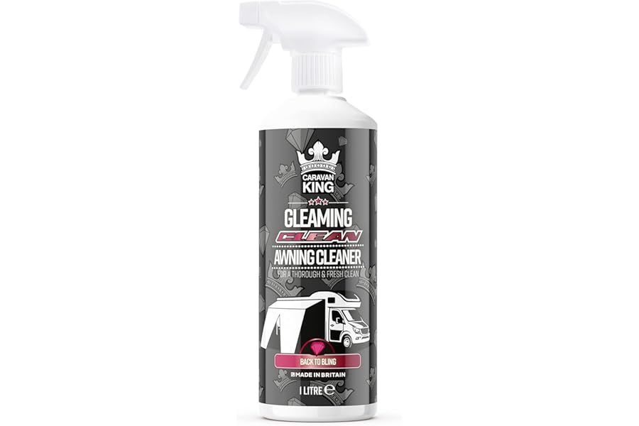 Caravan King – Awning & Canopy Cleaner Spray – Removes Dirt, Algae & Mould from Caravan Awnings, Tents & Outdoor Fabrics, 1L