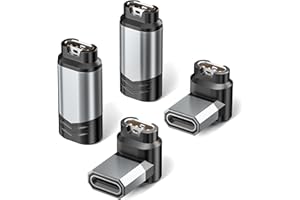 Itramax Adapter Ładowarki USB C do Zegarka Garmin,Zestaw 4 Sztuki Typ C Kabel Ładowania Złącze do Garmin Fenix 8/7/7S/7X/6/5X,Forerunner 965/265/165/55,Instinct 2,Venu 2S/SQ,Vivoactive 5/4,Epix,Tactix