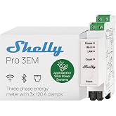 Shelly Pro 3EM 120A V2 &ndash; Three-Phase Consumption Meter in DIN Rail 100-260 V, Matter, Wi-Fi, LAN and Bluetooth, No Hub Requir